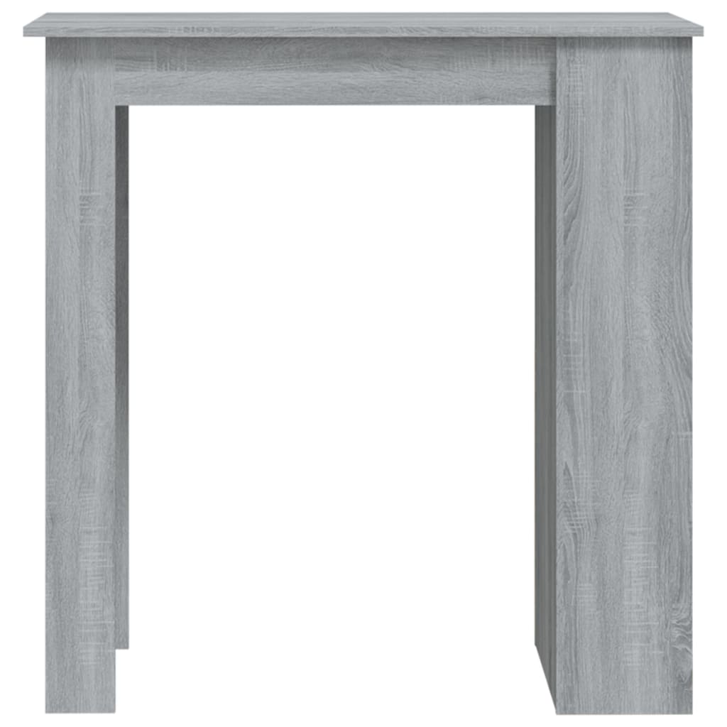 vidaXL Masă de bar cu raft stejar sonoma gri 102x50x103,5 cm PAL vidaXL Masă de bar cu raft stejar sonoma gri 102x50x103,5 cm PAL