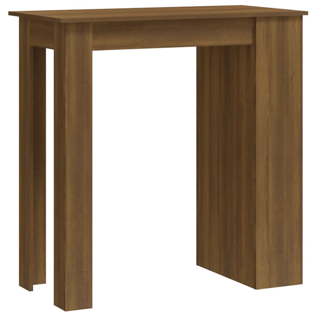 vidaXL Masă de bar cu raft, stejar maro, 102x50x103,5 cm, PAL
