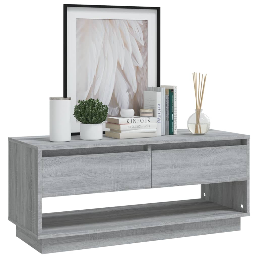 812973 vidaXL TV Cabinet Grey Sonoma 102x41x44 cm Chipboard 812973 vidaXL TV Cabinet Grey Sonoma 102x41x44 cm Chipboard