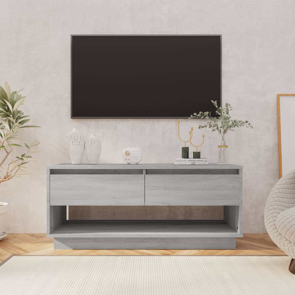 812973 vidaXL TV Cabinet Grey Sonoma 102x41x44 cm Chipboard 812973 vidaXL TV Cabinet Grey Sonoma 102x41x44 cm Chipboard