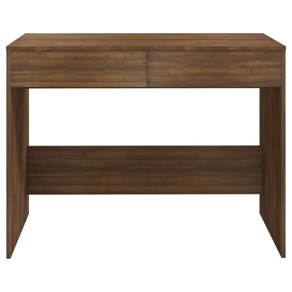 vidaXL Birou, stejar maro, 101x50x76,5 cm, PAL