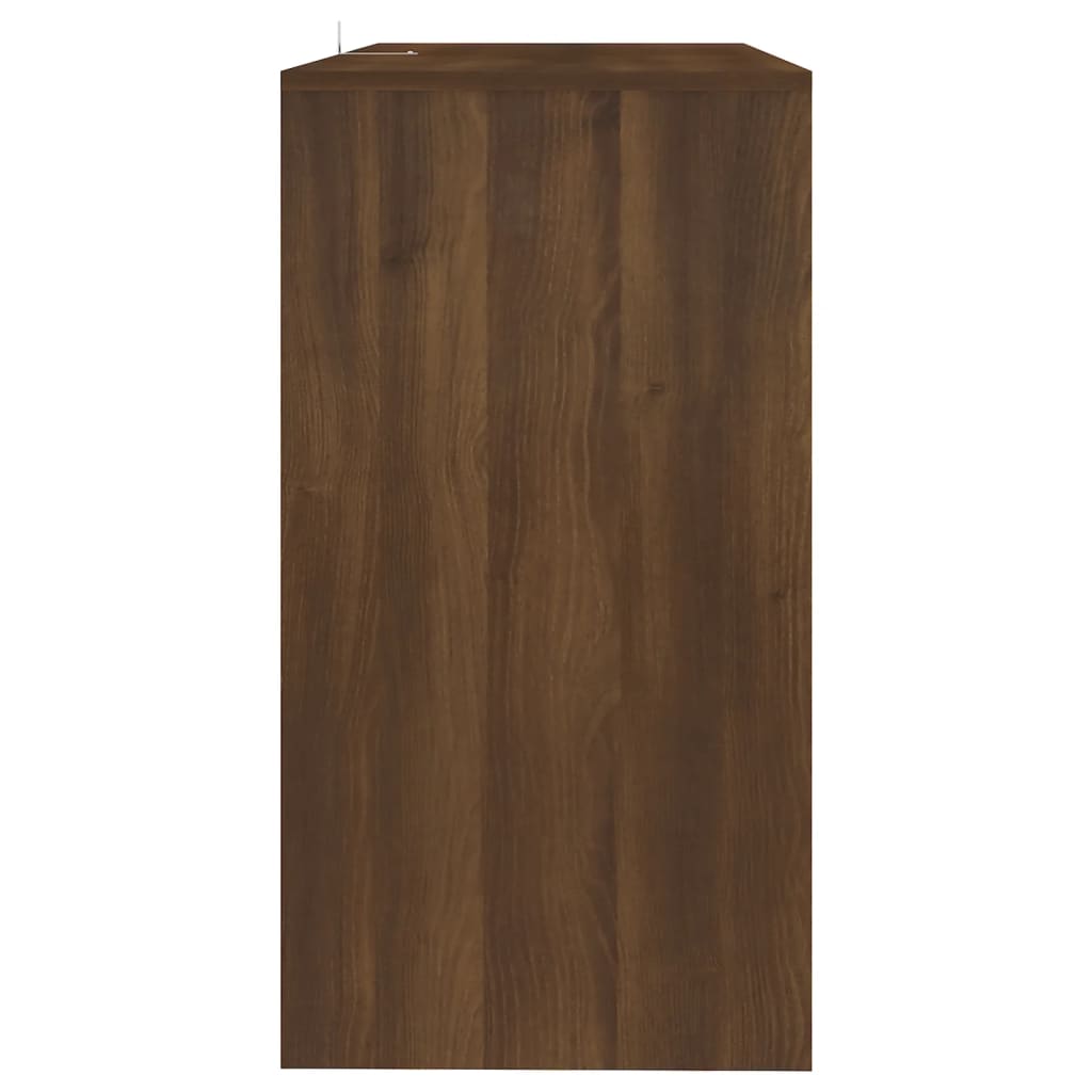 vidaXL Măsuță consolă, stejar maro, 89x41x76,5 cm, lemn prelucrat vidaXL Măsuță consolă, stejar maro, 89x41x76,5 cm, lemn prelucrat