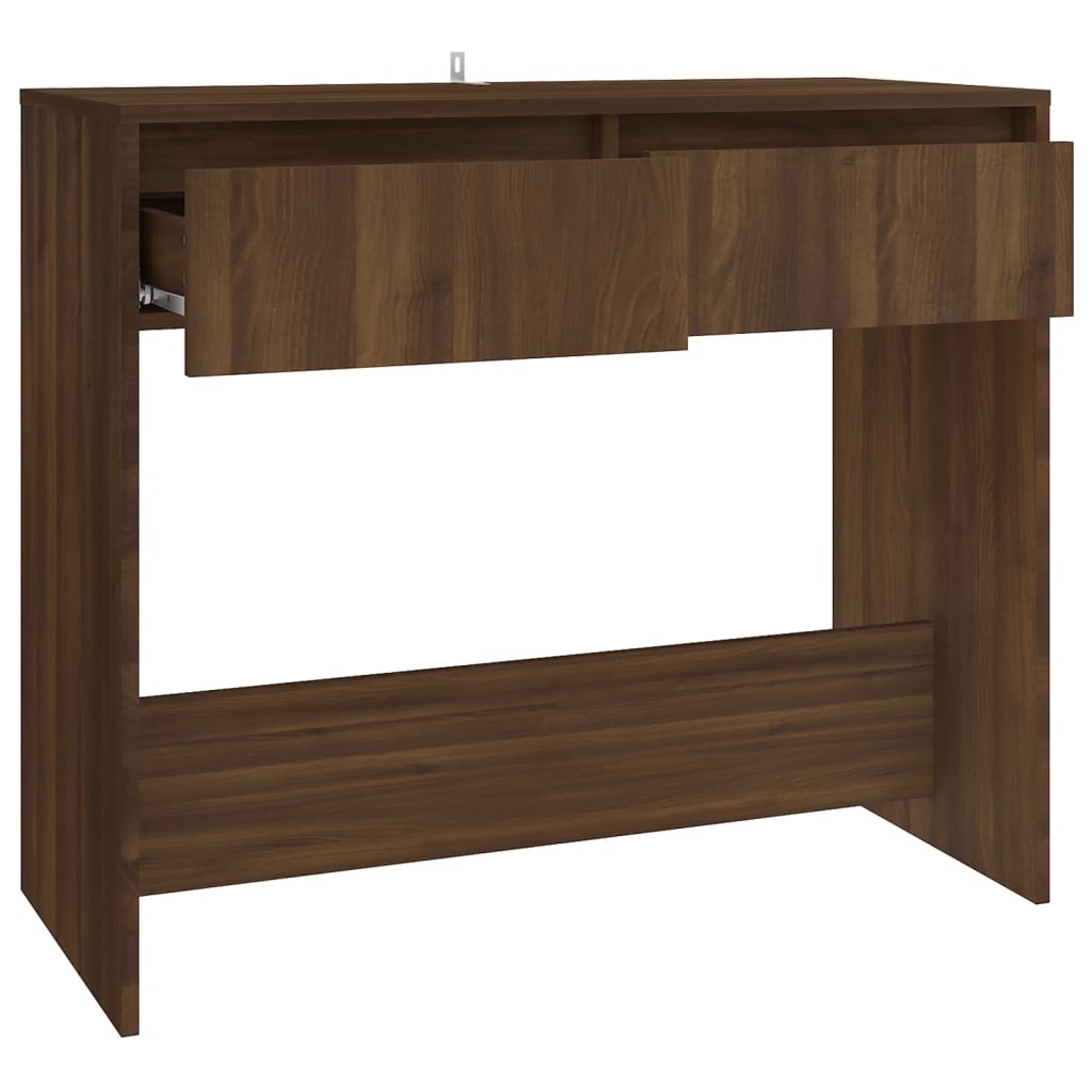 vidaXL Măsuță consolă, stejar maro, 89x41x76,5 cm, lemn prelucrat vidaXL Măsuță consolă, stejar maro, 89x41x76,5 cm, lemn prelucrat