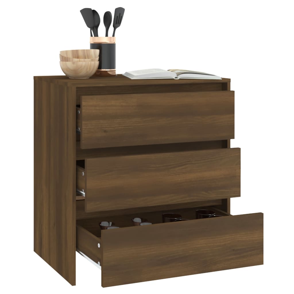 vidaXL Servantă, stejar maro, 70x41x75cm, lemn prelucrat