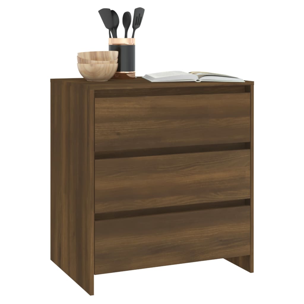 vidaXL Servantă, stejar maro, 70x41x75cm, lemn prelucrat