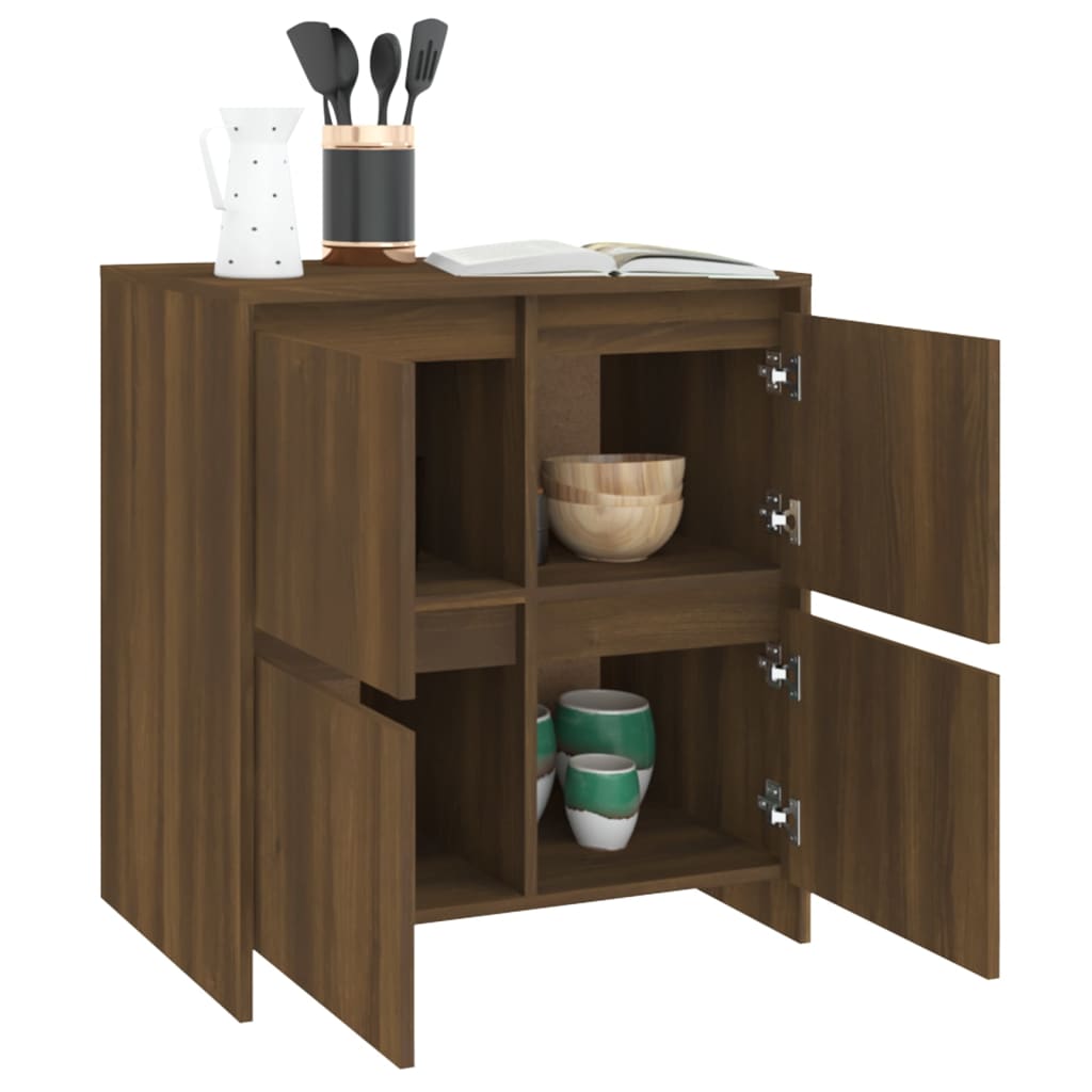 vidaXL Servantă, stejar maro, 70x41x75cm, lemn prelucrat