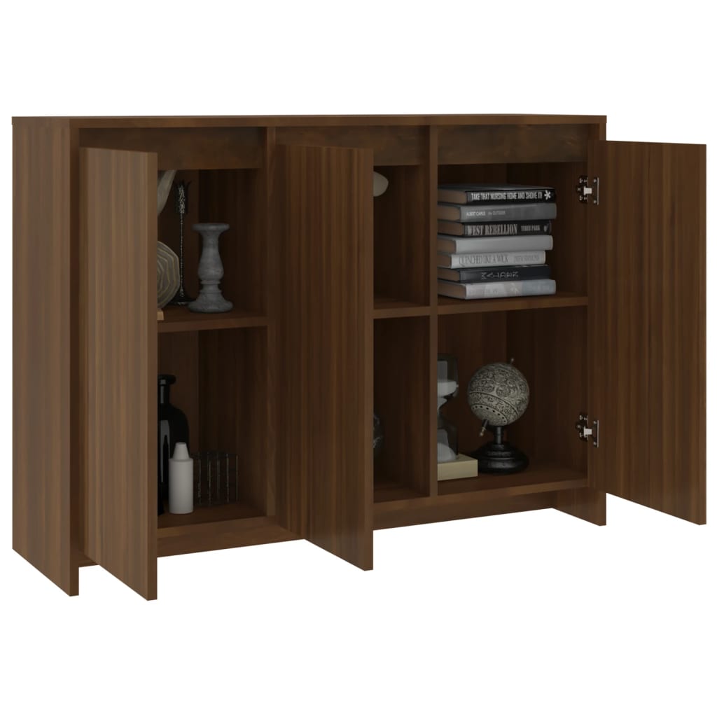 vidaXL Servantă, stejar maro, 102x33x75 cm, lemn prelucrat vidaXL Servantă, stejar maro, 102x33x75 cm, lemn prelucrat