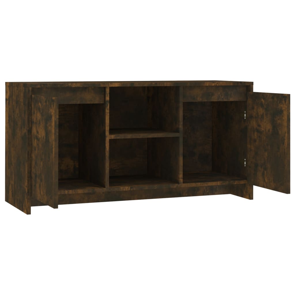 vidaXL Comodă TV, stejar fumuriu, 102x37,5x52,5 cm, lemn prelucrat vidaXL Comodă TV, stejar fumuriu, 102x37,5x52,5 cm, lemn prelucrat