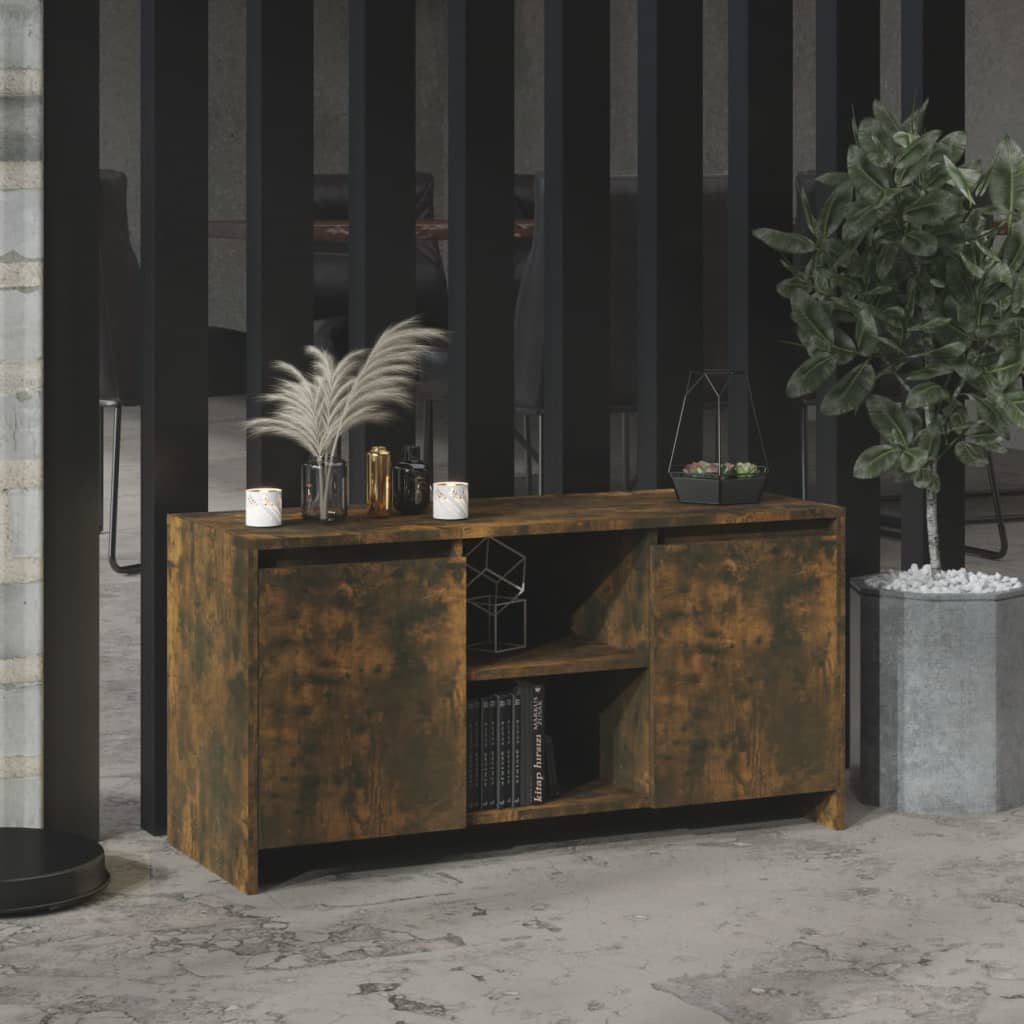 vidaXL Comodă TV, stejar fumuriu, 102x37,5x52,5 cm, lemn prelucrat vidaXL Comodă TV, stejar fumuriu, 102x37,5x52,5 cm, lemn prelucrat