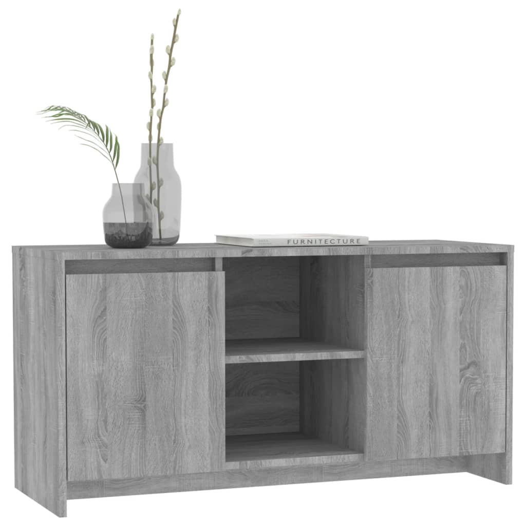 vidaXL Comodă TV, gri sonoma, 102x37,5x52,5 cm, lemn prelucrat vidaXL Comodă TV, gri sonoma, 102x37,5x52,5 cm, lemn prelucrat
