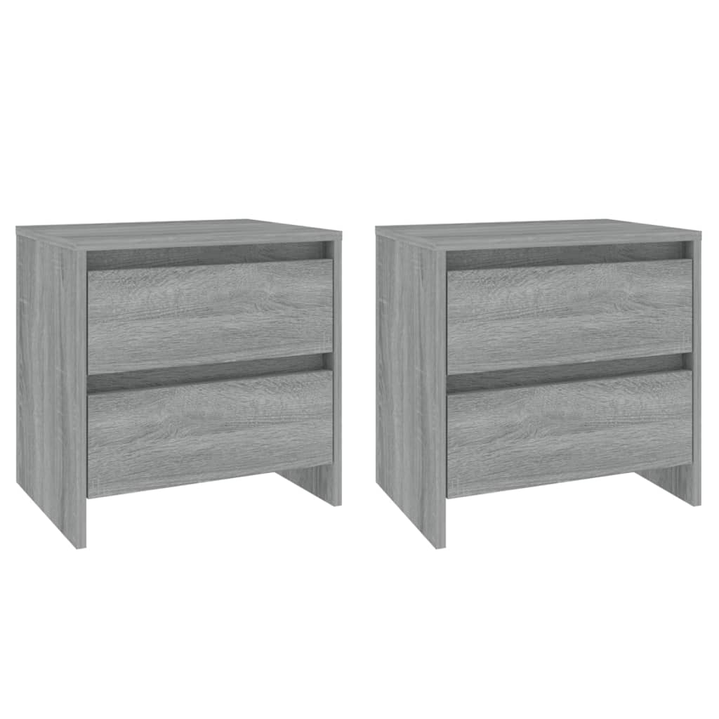 vidaXL Noptiere, 2 buc., stejar sonoma gri, 45x34,5x44,5 cm, PAL vidaXL Noptiere, 2 buc., stejar sonoma gri, 45x34,5x44,5 cm, PAL