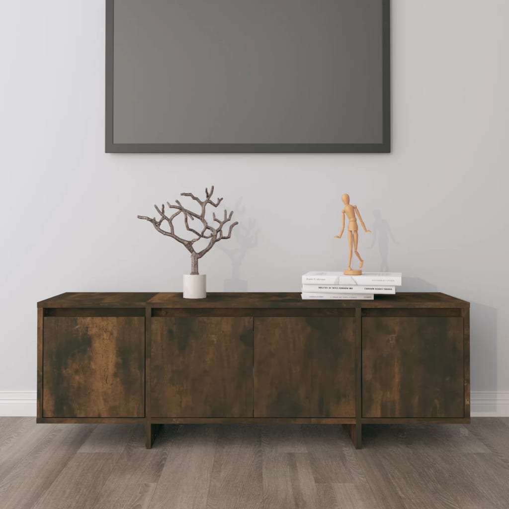 vidaXL Comodă TV, stejar afumat, 120x30x40,5 cm, PAL vidaXL Comodă TV, stejar afumat, 120x30x40,5 cm, PAL