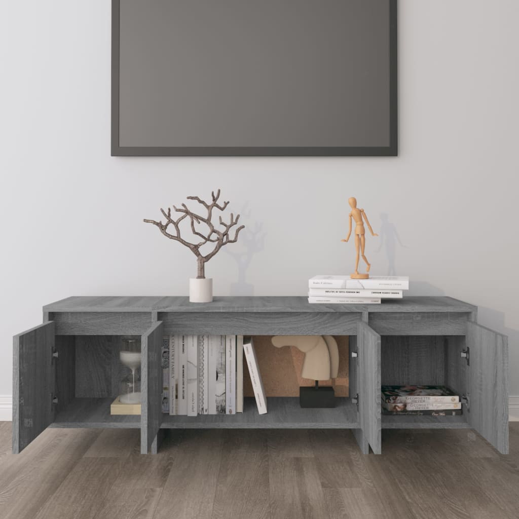 vidaXL Comodă TV, stejar sonoma gri, 120x30x40,5 cm, PAL vidaXL Comodă TV, stejar sonoma gri, 120x30x40,5 cm, PAL