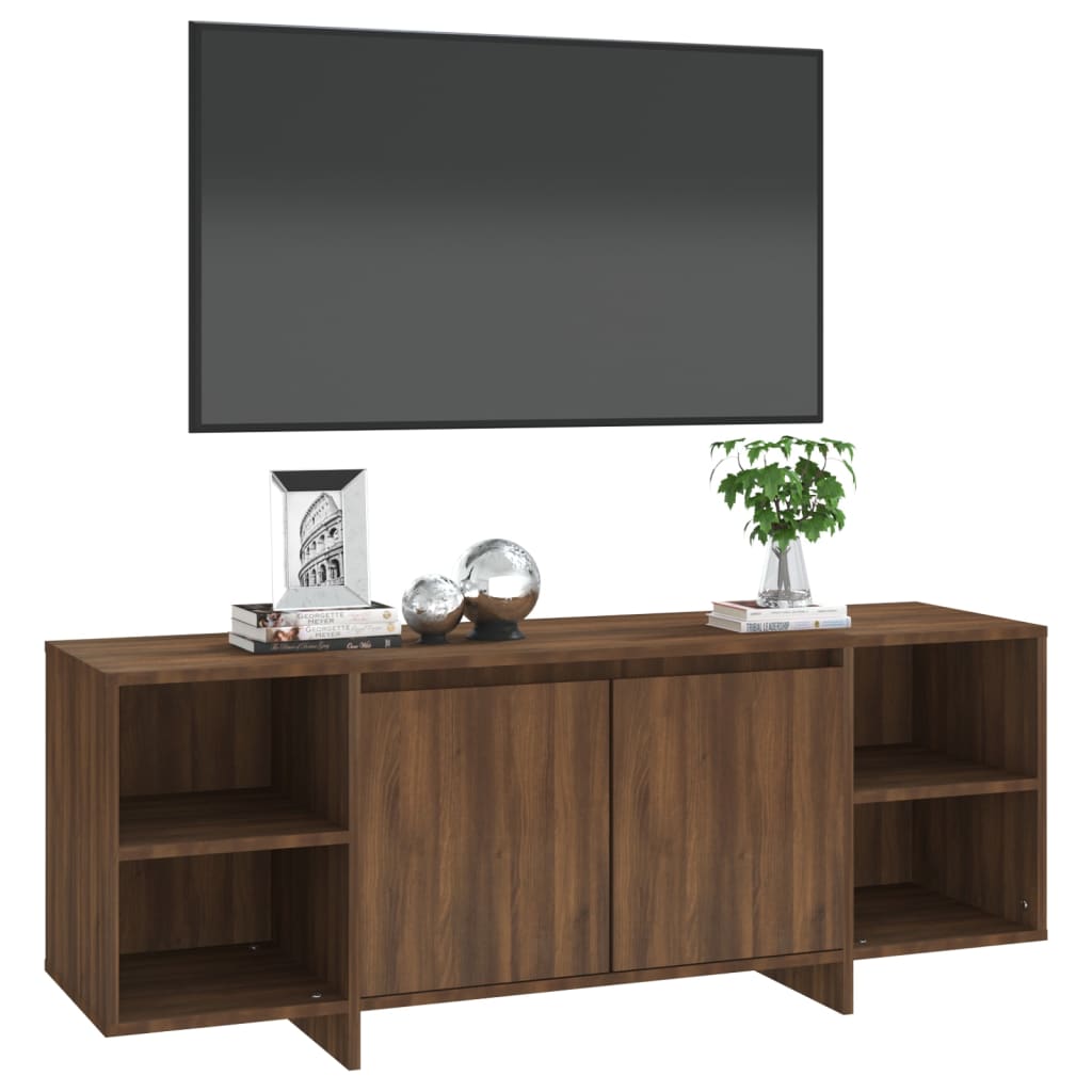 vidaXL Comodă TV, stejar maro, 130x35x50 cm, PAL