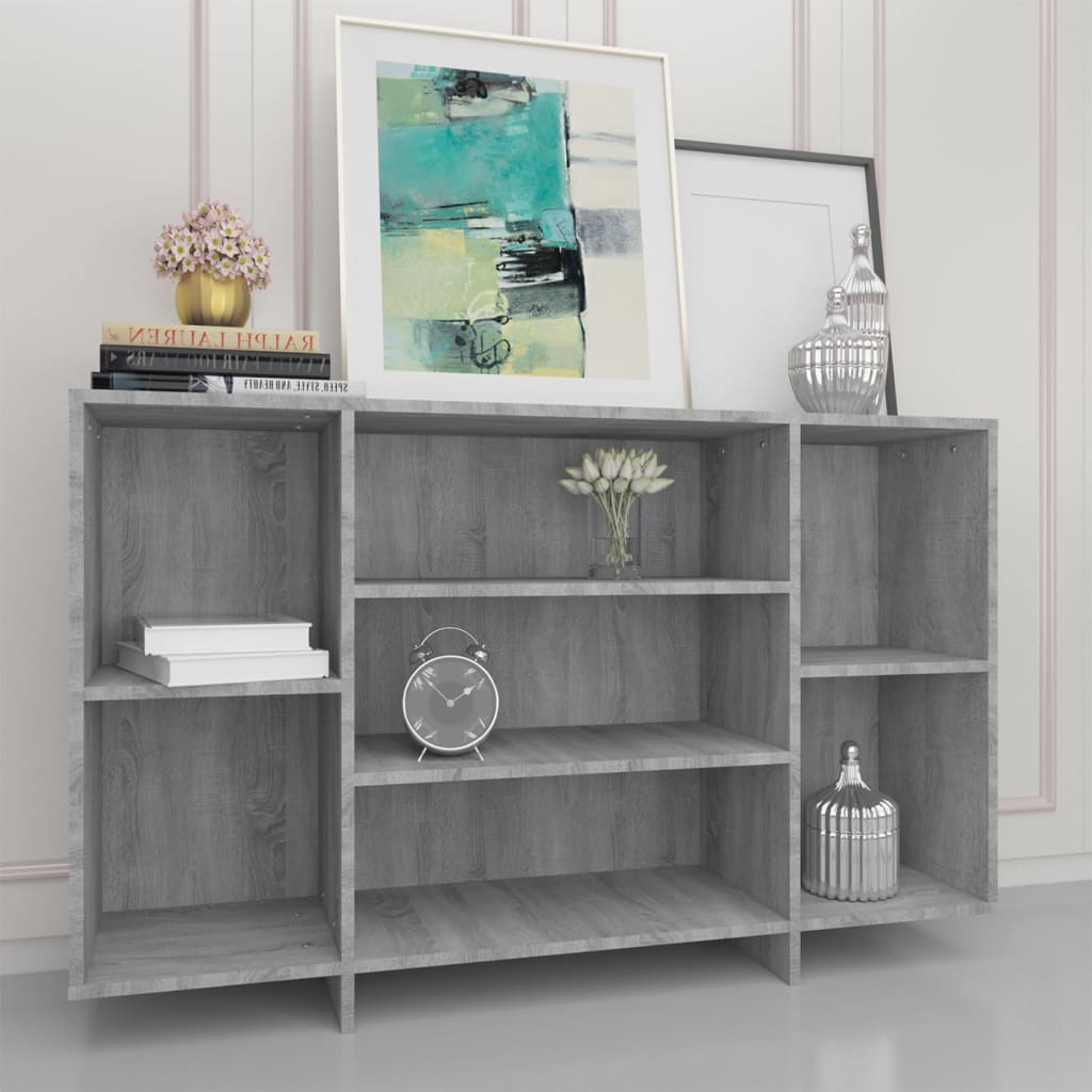vidaXL Servantă, gri sonoma, 120x30x75 cm, PAL vidaXL Servantă, gri sonoma, 120x30x75 cm, PAL