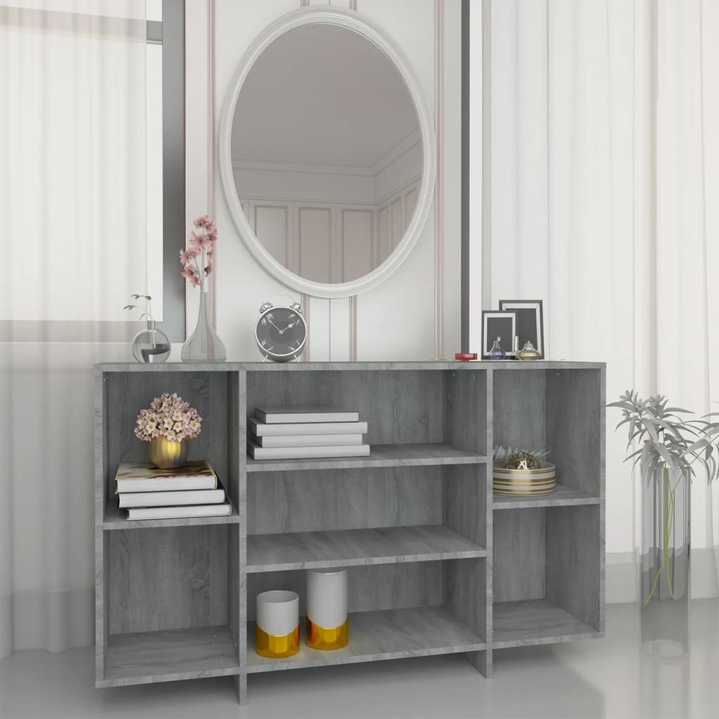 vidaXL Servantă, gri sonoma, 120x30x75 cm, PAL vidaXL Servantă, gri sonoma, 120x30x75 cm, PAL