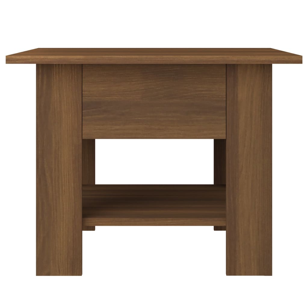 vidaXL Măsuță de cafea, stejar maro, 55x55x42 cm, lemn prelucrat vidaXL Măsuță de cafea, stejar maro, 55x55x42 cm, lemn prelucrat