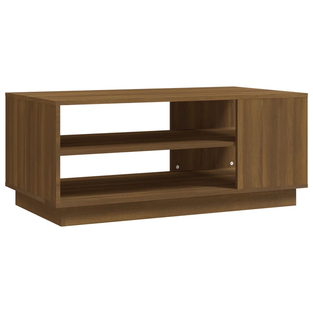 vidaXL Măsuță de cafea, stejar maro, 102x55x43 cm, lemn prelucrat vidaXL Măsuță de cafea, stejar maro, 102x55x43 cm, lemn prelucrat
