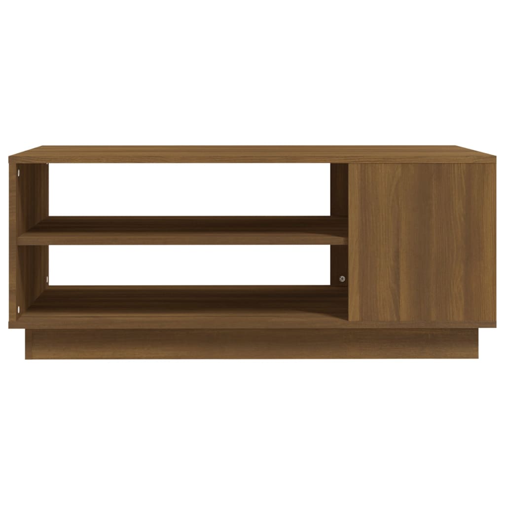 vidaXL Măsuță de cafea, stejar maro, 102x55x43 cm, lemn prelucrat vidaXL Măsuță de cafea, stejar maro, 102x55x43 cm, lemn prelucrat