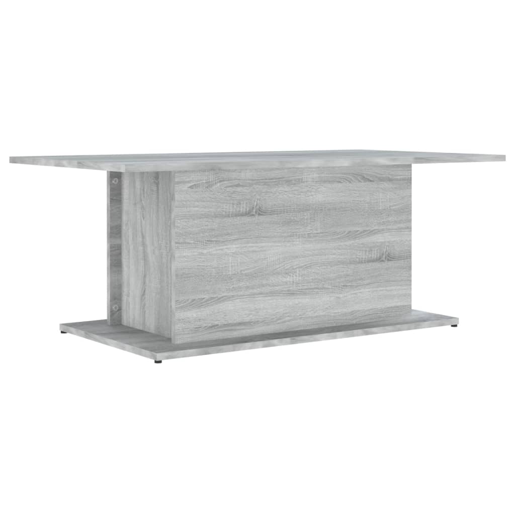 vidaXL Măsuță de cafea, gri sonoma, 102x55,5x40 cm, lemn compozit