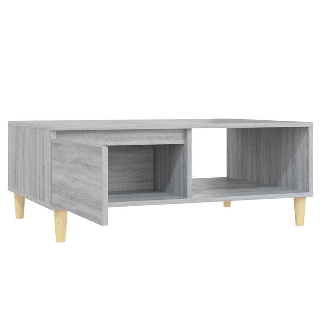 vidaXL Masă de cafea, gri sonoma, 90x60x35 cm, lemn compozit