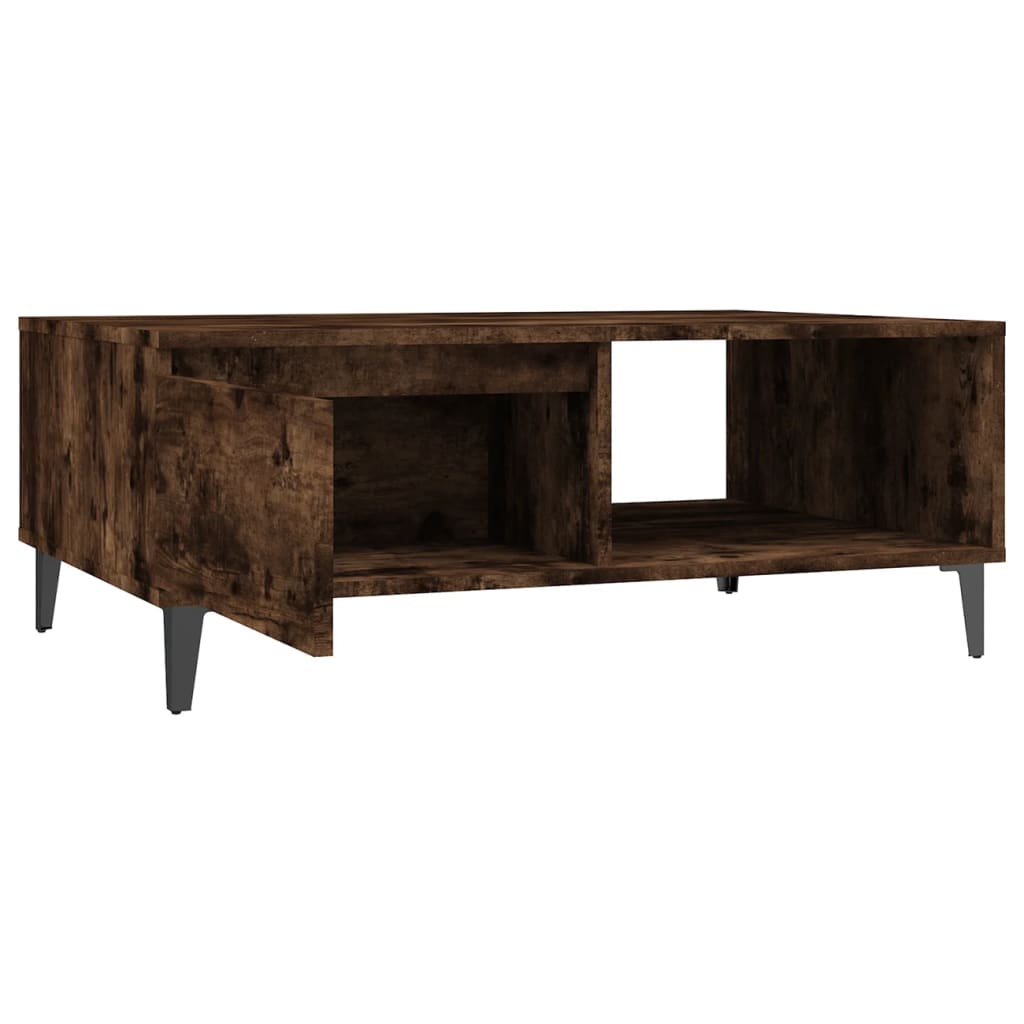 vidaXL Măsuță de cafea, stejar fumuriu, 90x60x35 cm, lemn prelucrat vidaXL Măsuță de cafea, stejar fumuriu, 90x60x35 cm, lemn prelucrat
