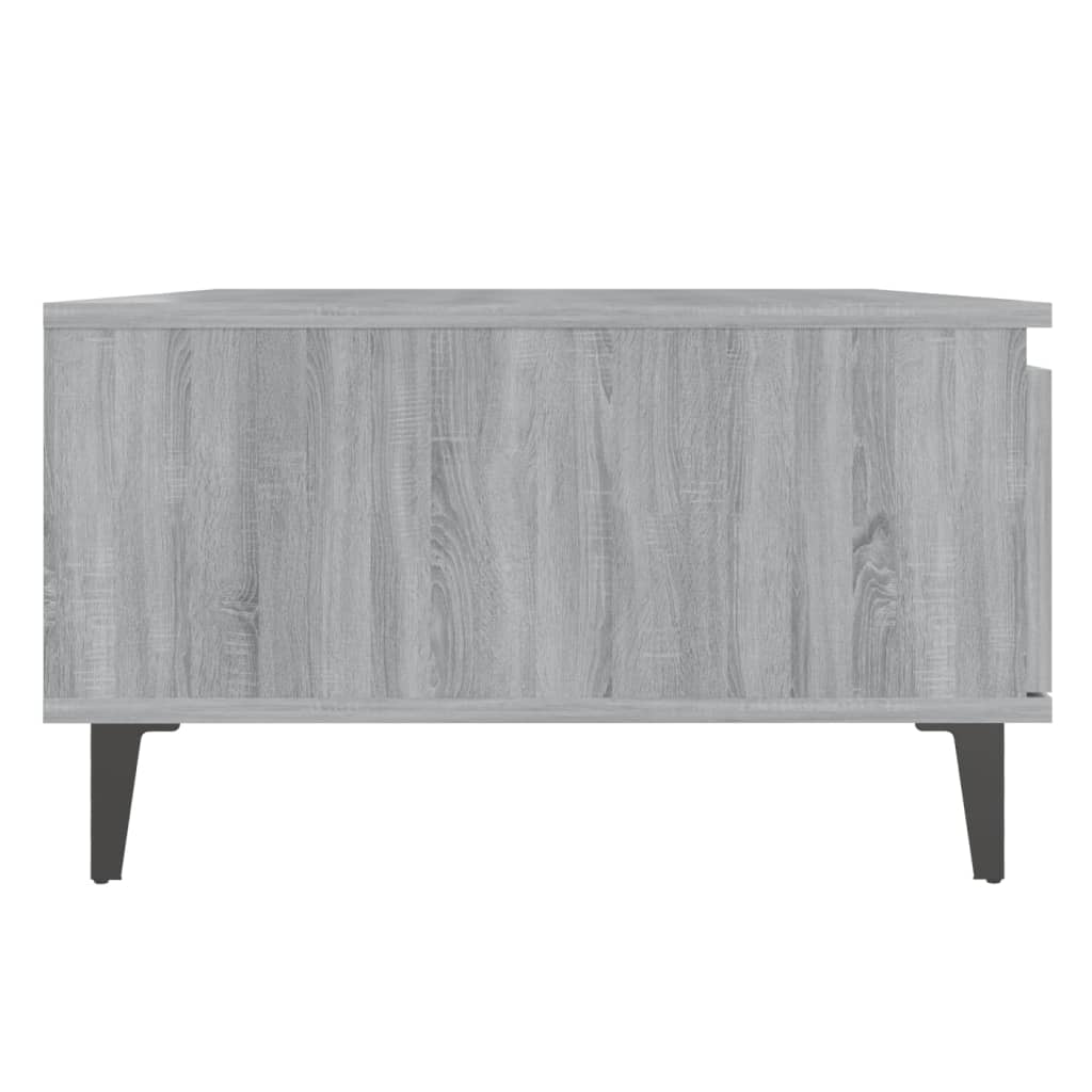 vidaXL Masă de cafea, gri sonoma, 90x60x35 cm, lemn compozit