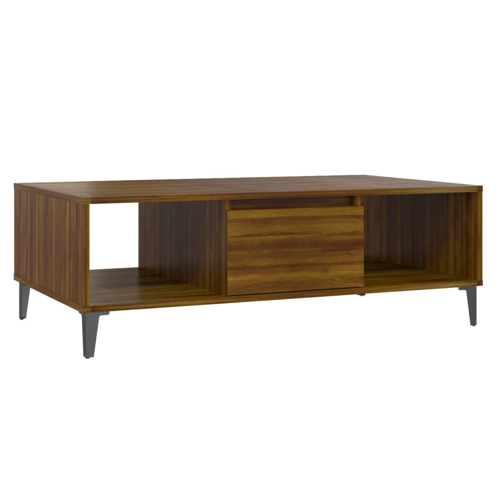 vidaXL Măsuță de cafea, stejar maro, 103,5x60x35 cm, lemn prelucrat vidaXL Măsuță de cafea, stejar maro, 103,5x60x35 cm, lemn prelucrat