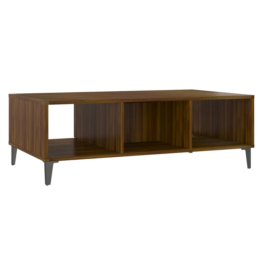 vidaXL Măsuță de cafea, stejar maro, 103,5x60x35 cm, lemn prelucrat vidaXL Măsuță de cafea, stejar maro, 103,5x60x35 cm, lemn prelucrat