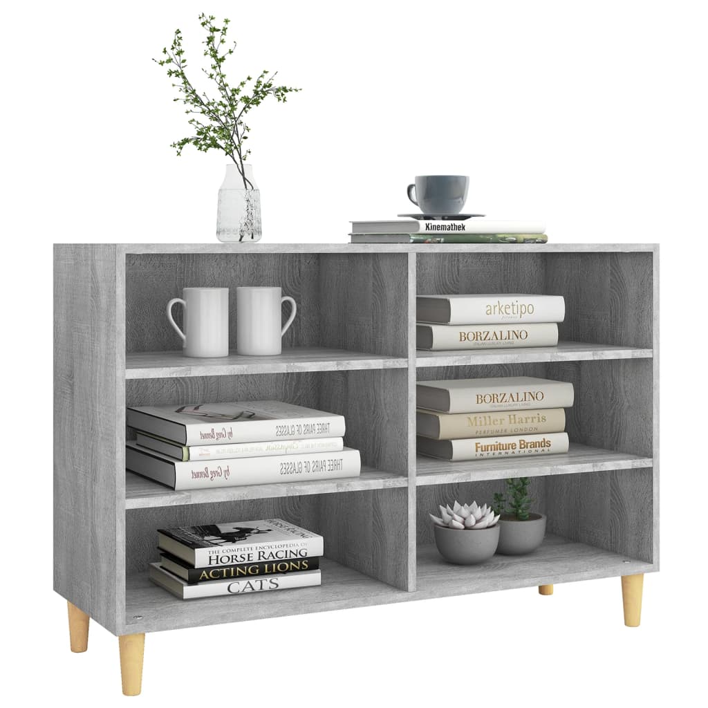 vidaXL Servantă, gri sonoma, 103,5x35x70 cm, lemn compozit vidaXL Servantă, gri sonoma, 103,5x35x70 cm, lemn compozit