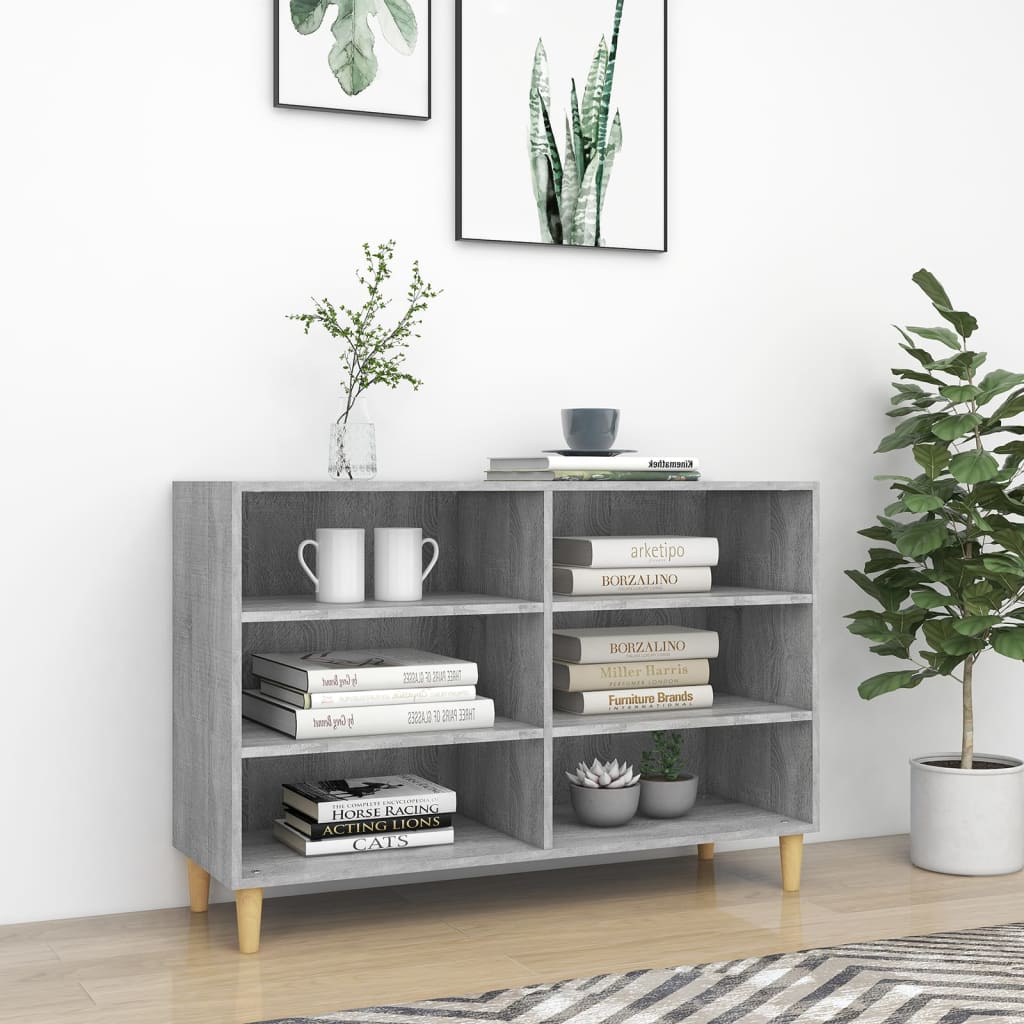 vidaXL Servantă, gri sonoma, 103,5x35x70 cm, lemn compozit vidaXL Servantă, gri sonoma, 103,5x35x70 cm, lemn compozit
