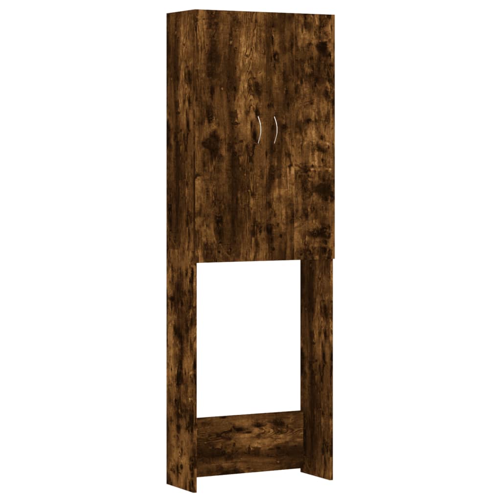 vidaXL Dulap mașină de spălat, stejar fumuriu, 64x25,5x190 cm vidaXL Dulap mașină de spălat, stejar fumuriu, 64x25,5x190 cm