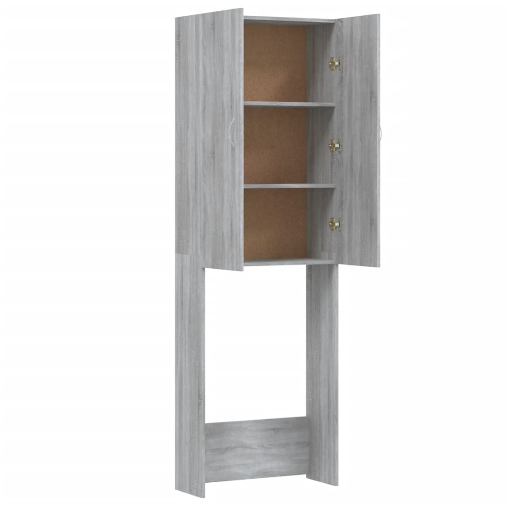 vidaXL Dulap mașină de spălat, gri sonoma, 64x25,5x190 cm vidaXL Dulap mașină de spălat, gri sonoma, 64x25,5x190 cm