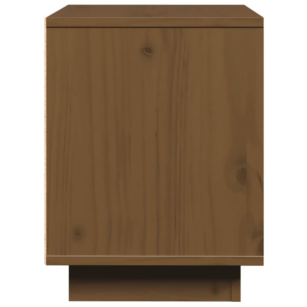 vidaXL Noptiere, 2 buc, maro miere, 40x30x40 cm, lemn masiv de pin