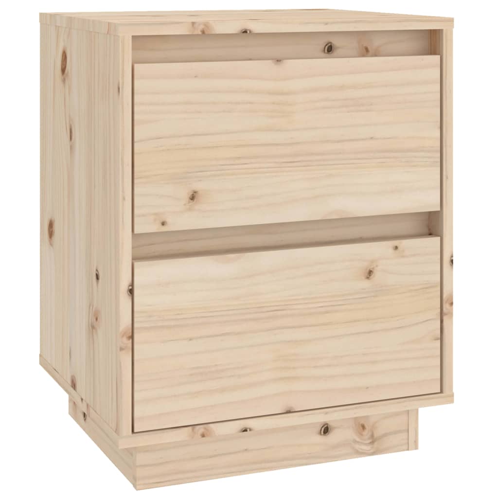 vidaXL Noptiere, 2 buc., 40x35x50 cm, lemn masiv de pin vidaXL Noptiere, 2 buc., 40x35x50 cm, lemn masiv de pin