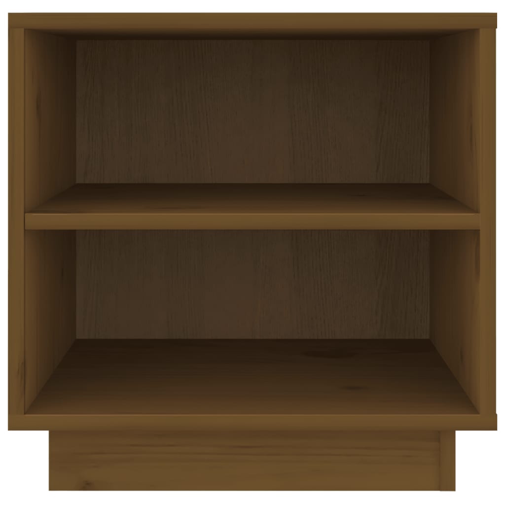 vidaXL Noptiere, 2 buc, maro miere, 40x34x40 cm, lemn masiv de pin