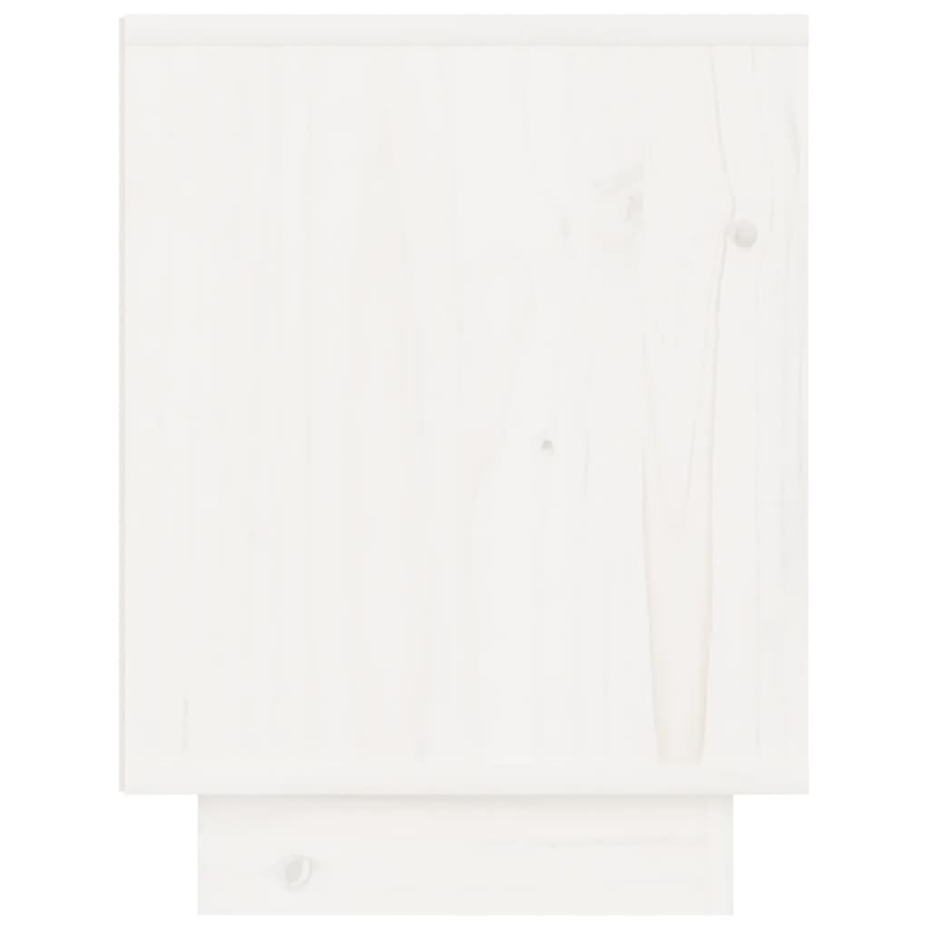 vidaXL Noptiere, alb, 2 buc., 40x30x40 cm, lemn masiv de pin vidaXL Noptiere, alb, 2 buc., 40x30x40 cm, lemn masiv de pin
