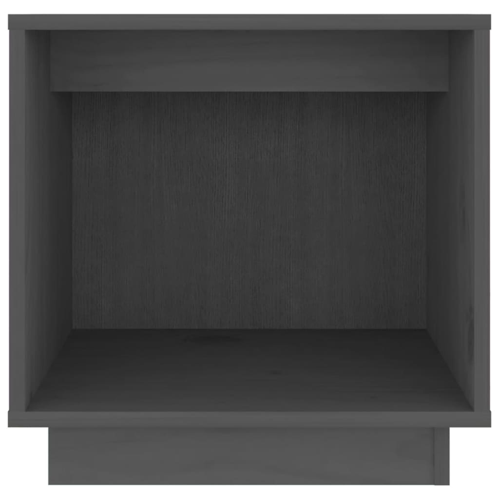 vidaXL Noptiere, 2 buc., gri, 40x30x40 cm, lemn masiv de pin vidaXL Noptiere, 2 buc., gri, 40x30x40 cm, lemn masiv de pin