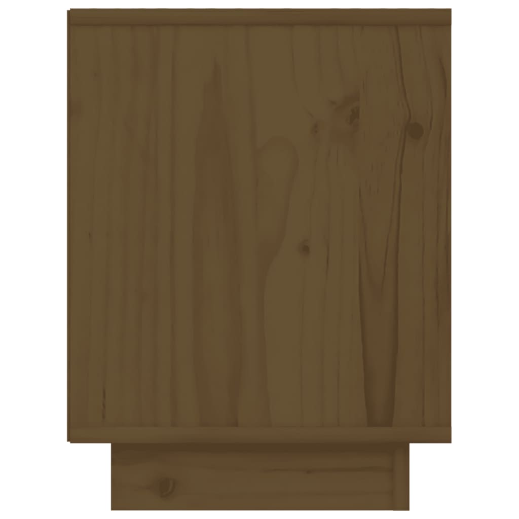 vidaXL Noptiere, 2 buc, maro miere, 40x30x40 cm, lemn masiv de pin
