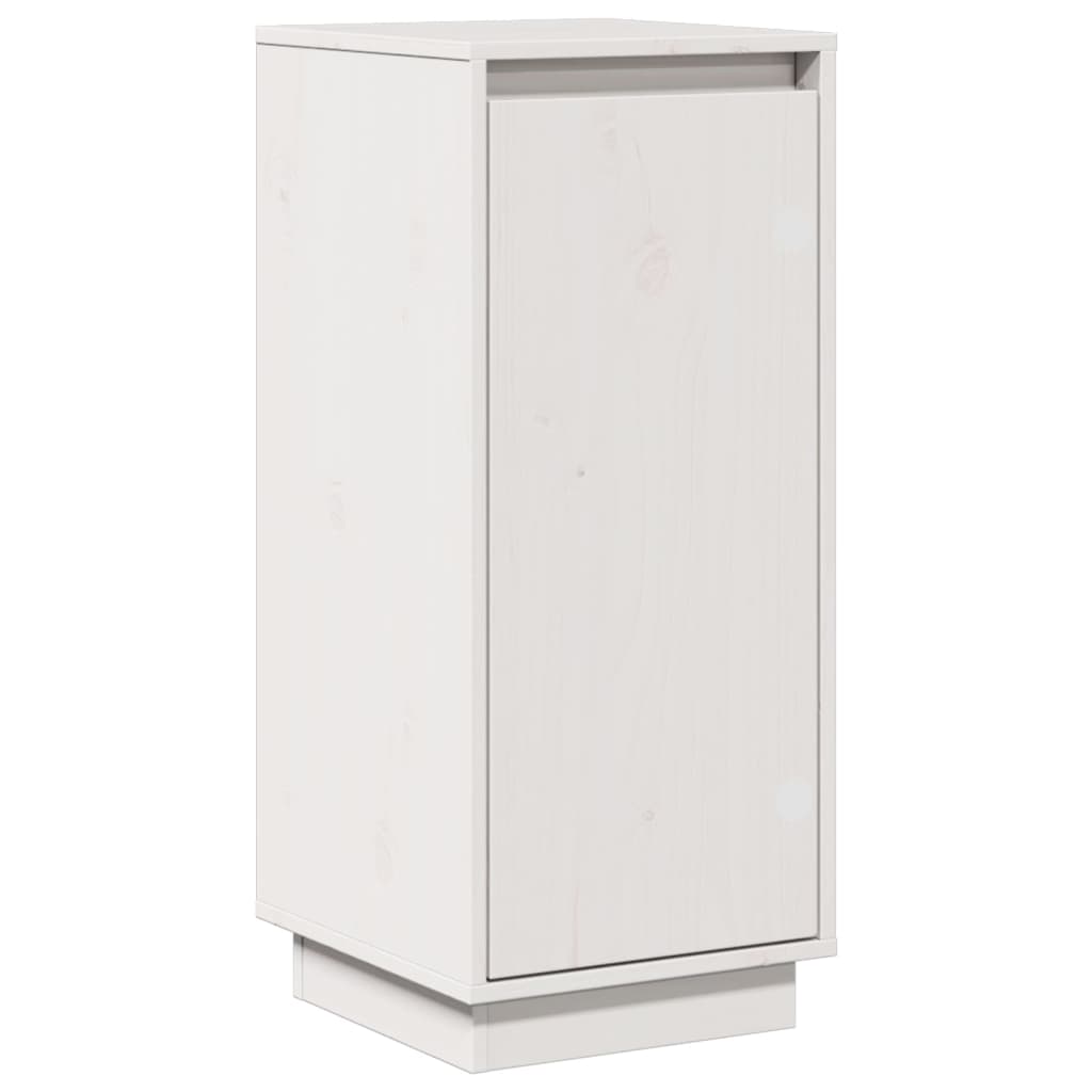 vidaXL Servantă, alb, 31,5x34x75 cm, lemn masiv de pin vidaXL Servantă, alb, 31,5x34x75 cm, lemn masiv de pin