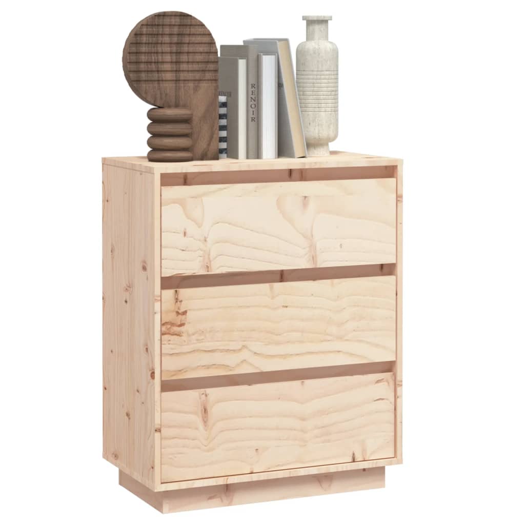 vidaXL Dulap, 60x34x75 cm, lemn masiv de pin vidaXL Dulap, 60x34x75 cm, lemn masiv de pin