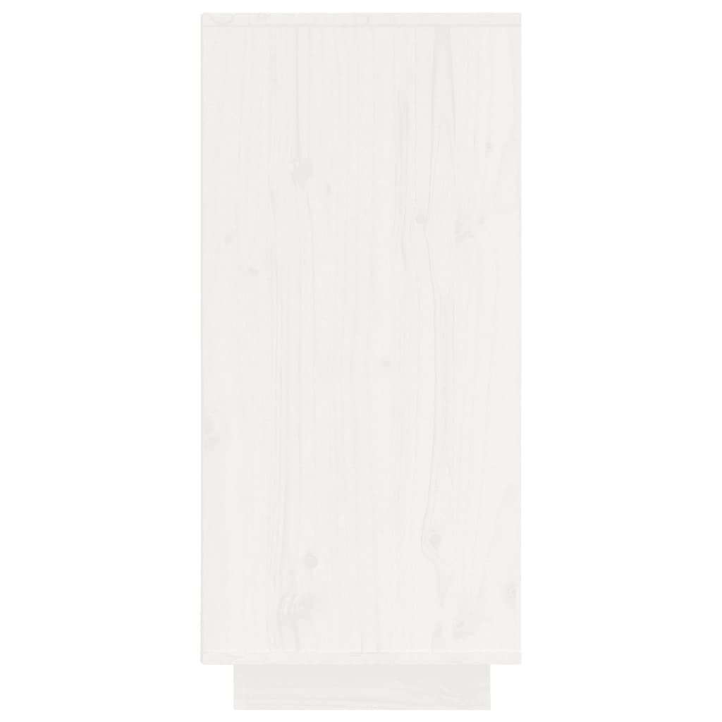 vidaXL Servantă albă 60x34x75 cm din lemn masiv de pin vidaXL Servantă albă 60x34x75 cm din lemn masiv de pin