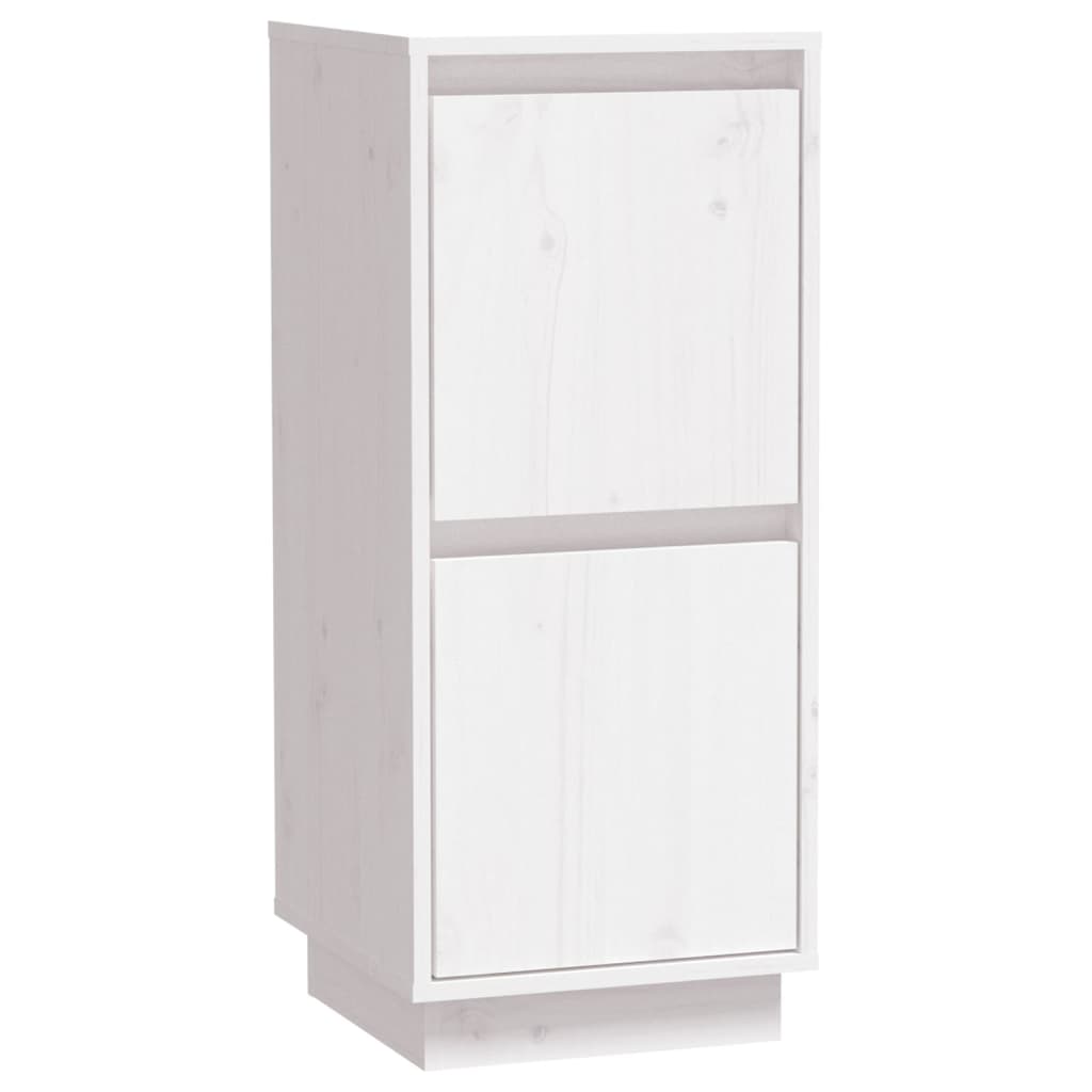 vidaXL Servantă, alb, 31,5x34x75 cm, lemn masiv de pin vidaXL Servantă, alb, 31,5x34x75 cm, lemn masiv de pin