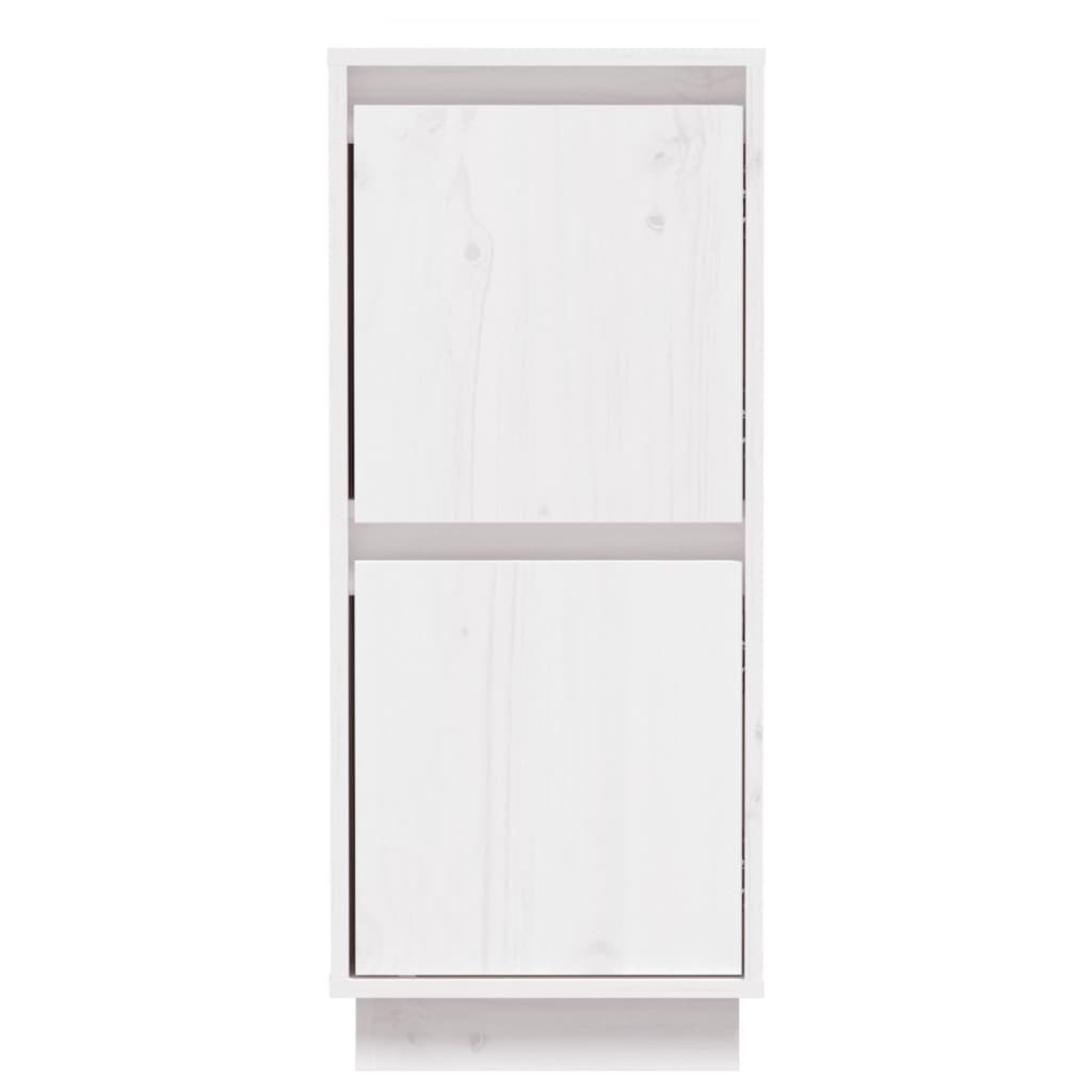 vidaXL Servantă, alb, 31,5x34x75 cm, lemn masiv de pin vidaXL Servantă, alb, 31,5x34x75 cm, lemn masiv de pin
