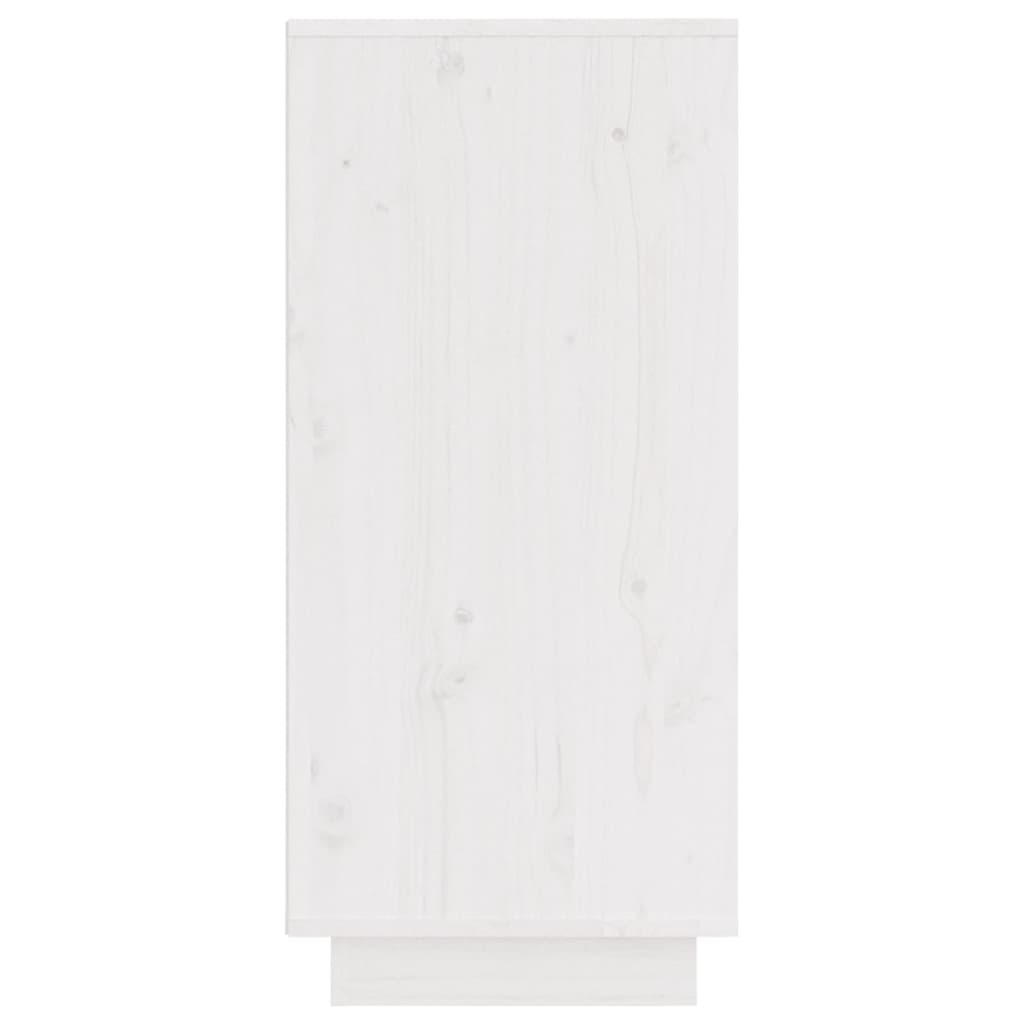 vidaXL Servantă, alb, 31,5x34x75 cm, lemn masiv de pin vidaXL Servantă, alb, 31,5x34x75 cm, lemn masiv de pin