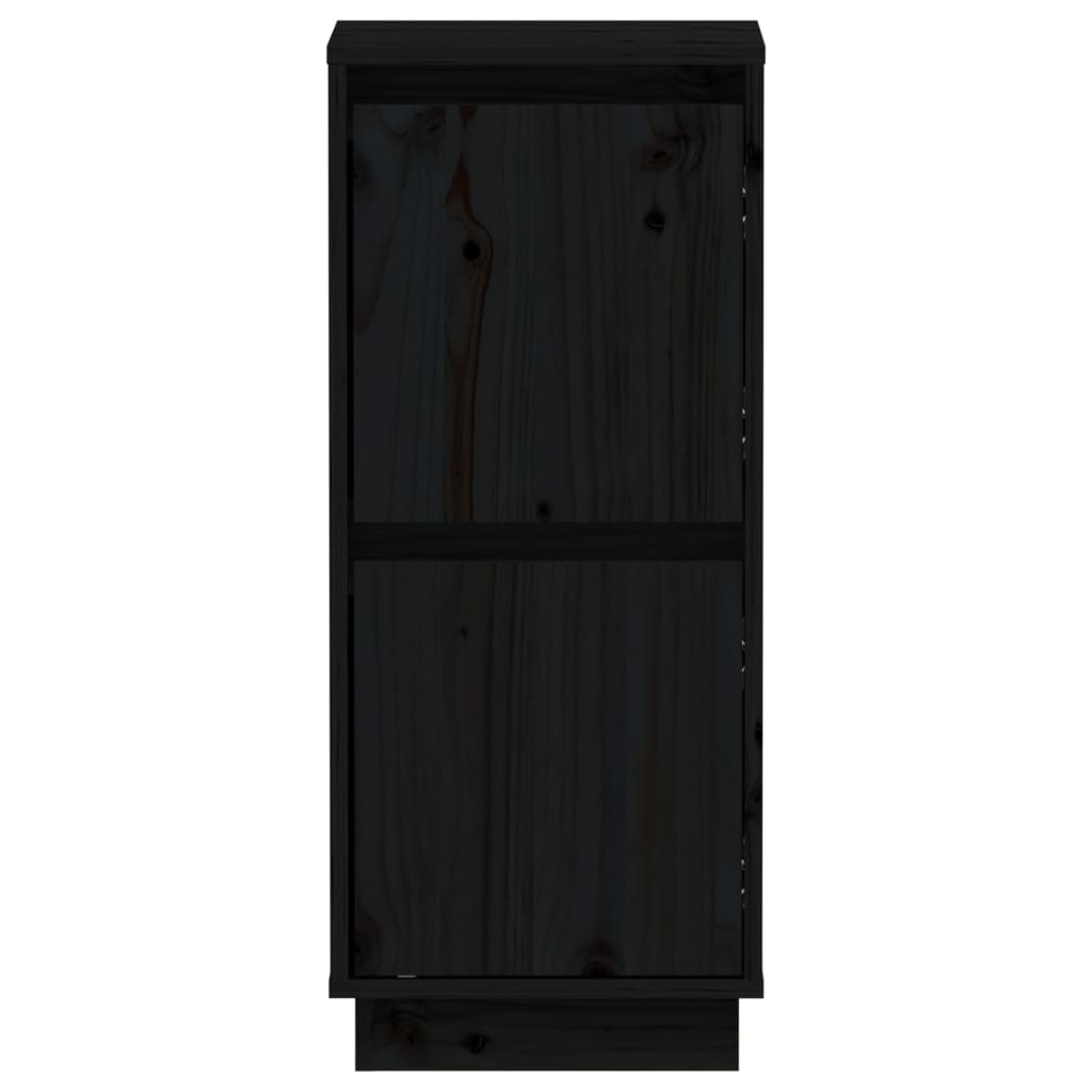 vidaXL Servante, 2 buc., negru, 31,5x34x75 cm, lemn masiv de pin