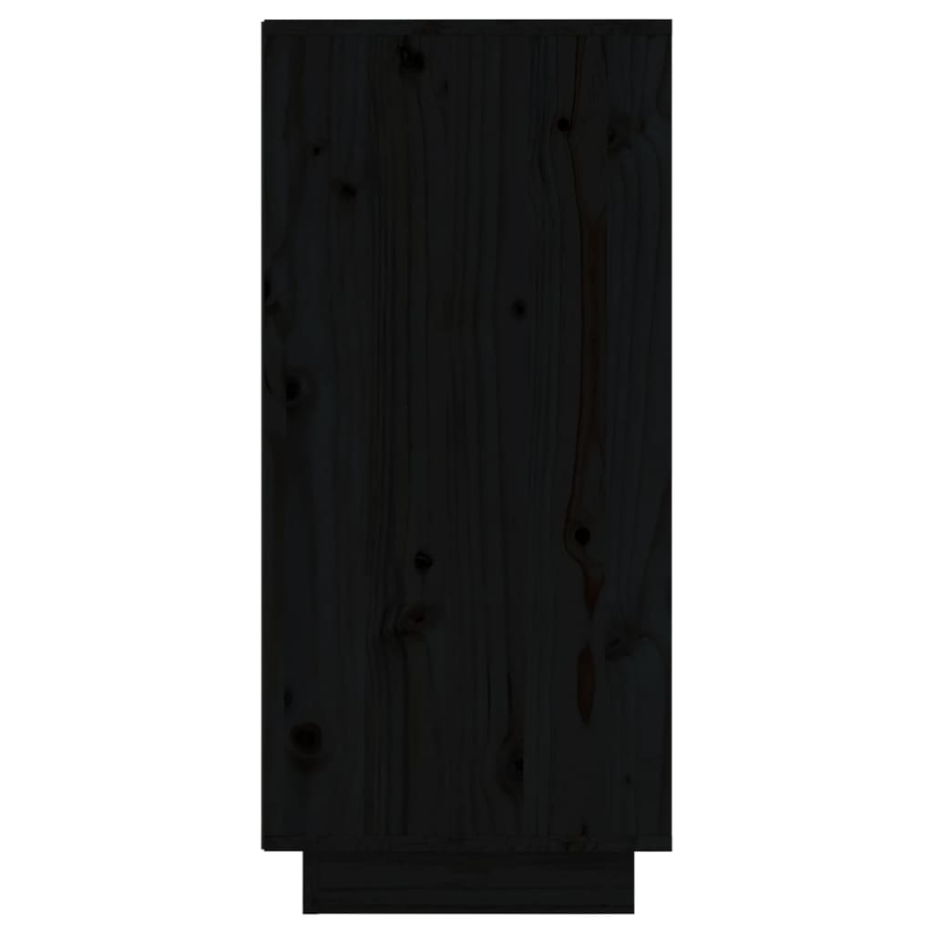 vidaXL Servante, 2 buc., negru, 31,5x34x75 cm, lemn masiv de pin
