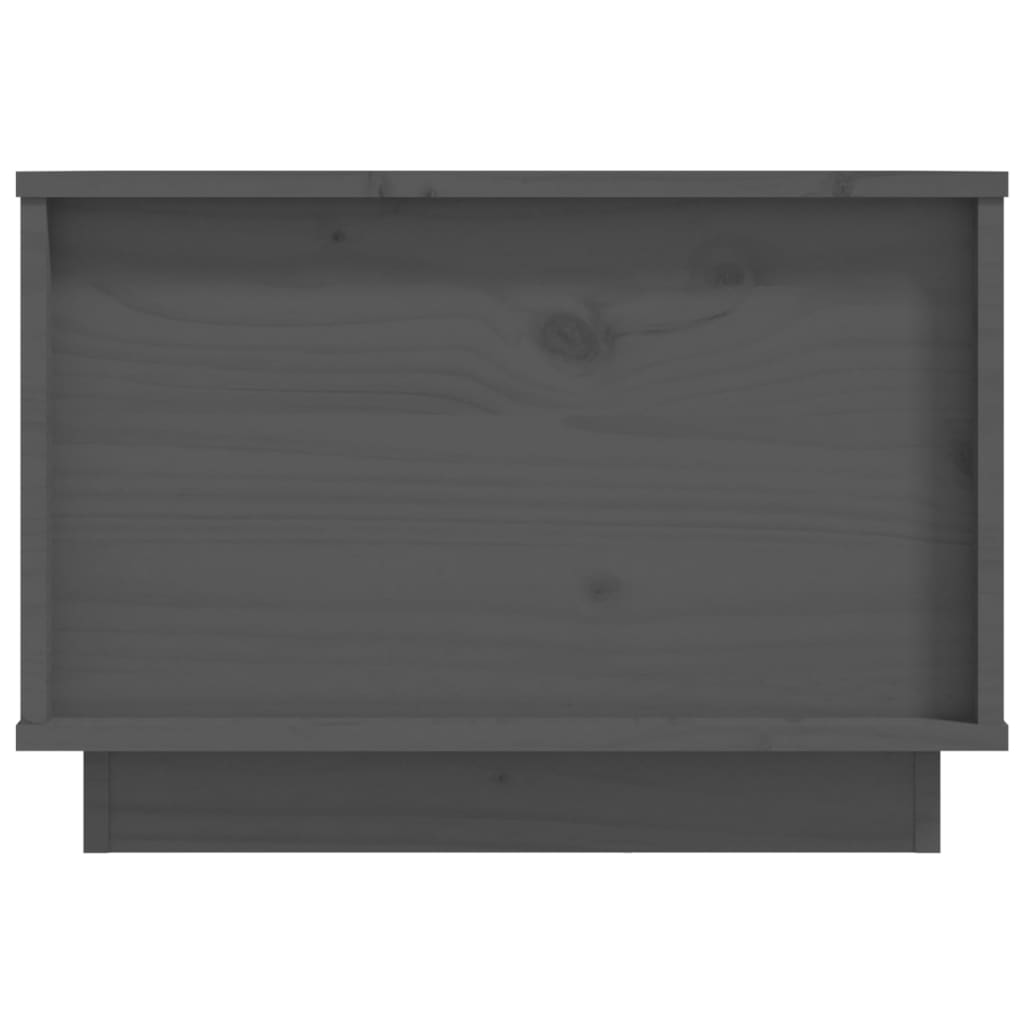 vidaXL Măsuță de cafea, gri, 40x50x35 cm, lemn masiv de pin vidaXL Măsuță de cafea, gri, 40x50x35 cm, lemn masiv de pin