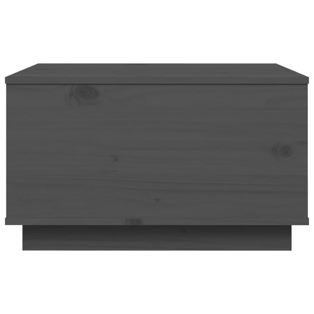 vidaXL Măsuță de cafea, gri, 60x50x35 cm, lemn masiv de pin vidaXL Măsuță de cafea, gri, 60x50x35 cm, lemn masiv de pin