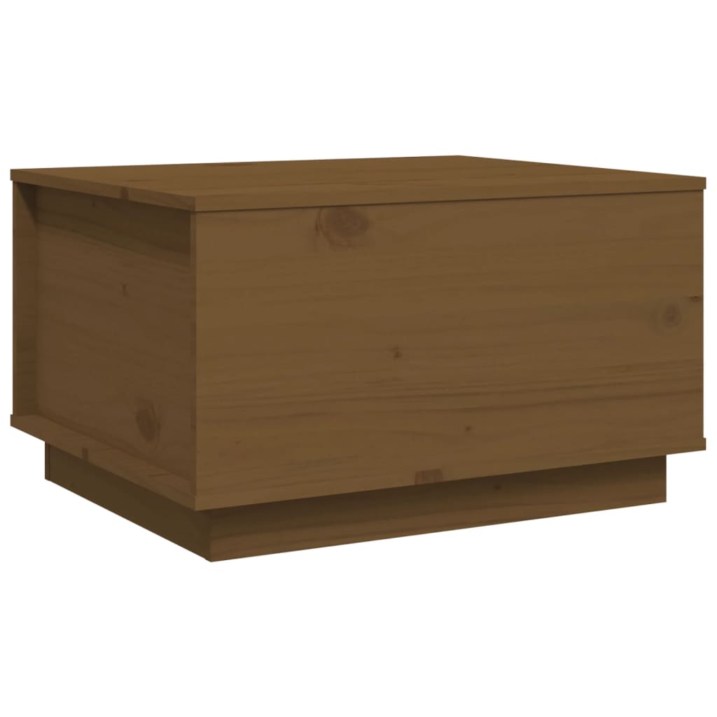 vidaXL Măsuță de cafea, maro miere, 60x50x35 cm, lemn masiv de pin vidaXL Măsuță de cafea, maro miere, 60x50x35 cm, lemn masiv de pin